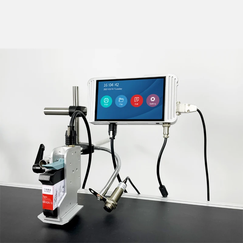 Single Head 12.7mm Thermal Inkjet Printer Eexpiry Date Batch Code Continuous Online TIJ Printer With One Solvent Ink Cartridge
Single Head 12.7mm Thermal Inkjet Printer Eexpiry Date Batch Code Continuous Online TIJ Printer With One Solvent Ink Cartridge