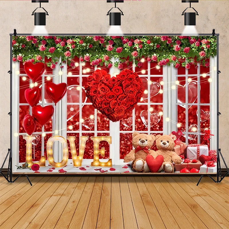 Mother's Day Background Curtain Red Rose Valentine's Day Love Wedding Bride Pre Wedding Party Photography Backdrops Props VV-55
Mother's Day Background Curtain Red Rose Valentine's Day Love Wedding Bride Pre Wedding Party Photography Backdrops Props VV-55