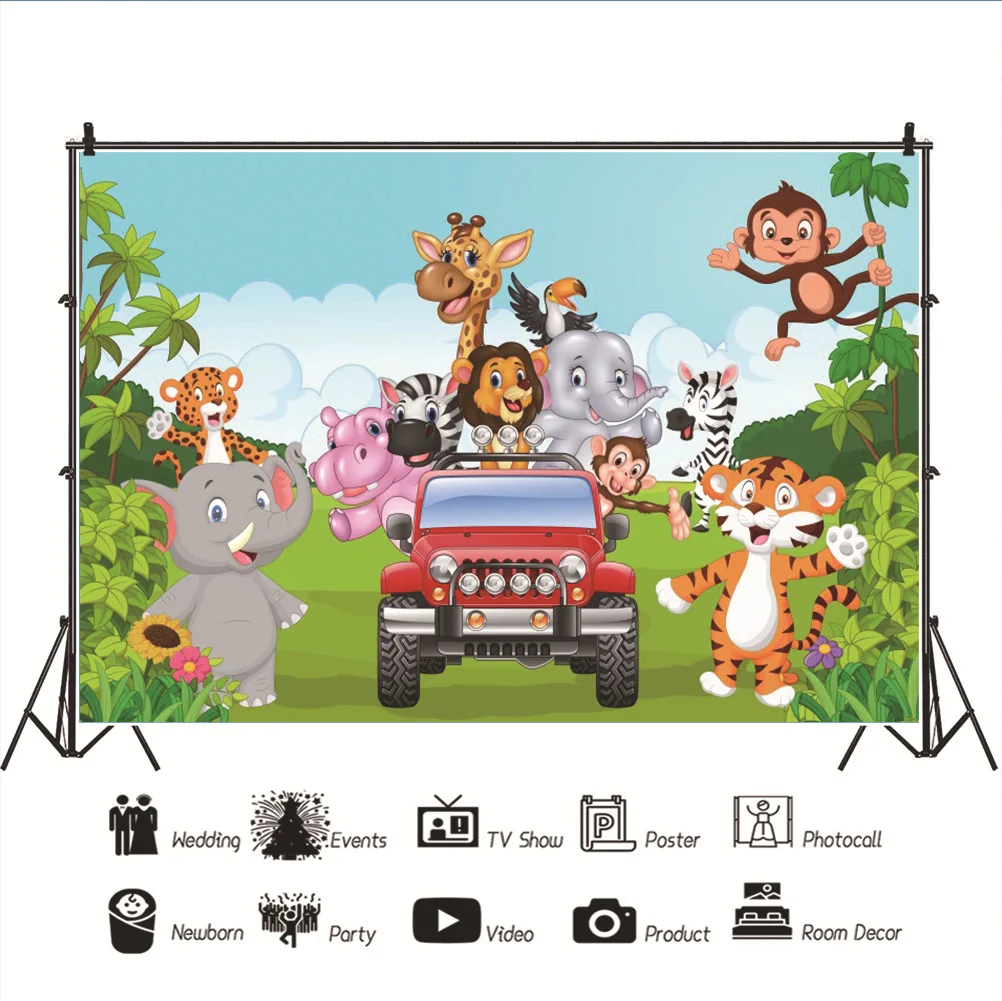 Cartoon Cute Animal Ranch Background Portrait Photography Kids Holiday Birthday Party Photozone Decor Backdrops Photocall Studio
Cartoon Cute Animal Ranch Background Portrait Photography Kids Holiday Birthday Party Photozone Decor Backdrops Photocall Studio