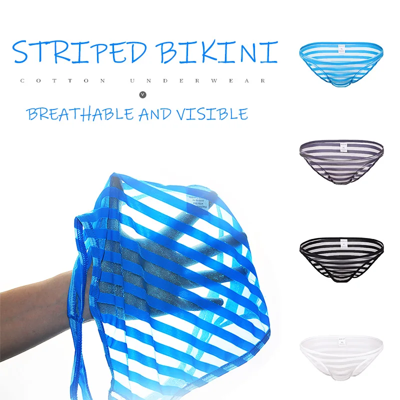 Summer Men's Briefs Quick-drying Soft and Breathable Ultra-thin No Trace Transparent Mesh Raised Striped Underwear
Summer Men's Briefs Quick-drying Soft and Breathable Ultra-thin No Trace Transparent Mesh Raised Striped Underwear
