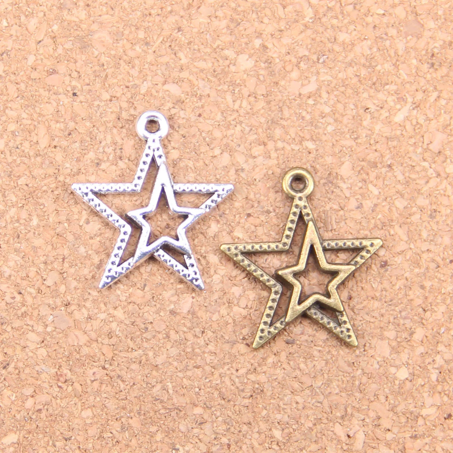 126pcs Charms star pentagram 23x20mm Antique Pendants,Vintage Tibetan Silver Jewelry,DIY for bracelet necklace
126pcs Charms star pentagram 23x20mm Antique Pendants,Vintage Tibetan Silver Jewelry,DIY for bracelet necklace