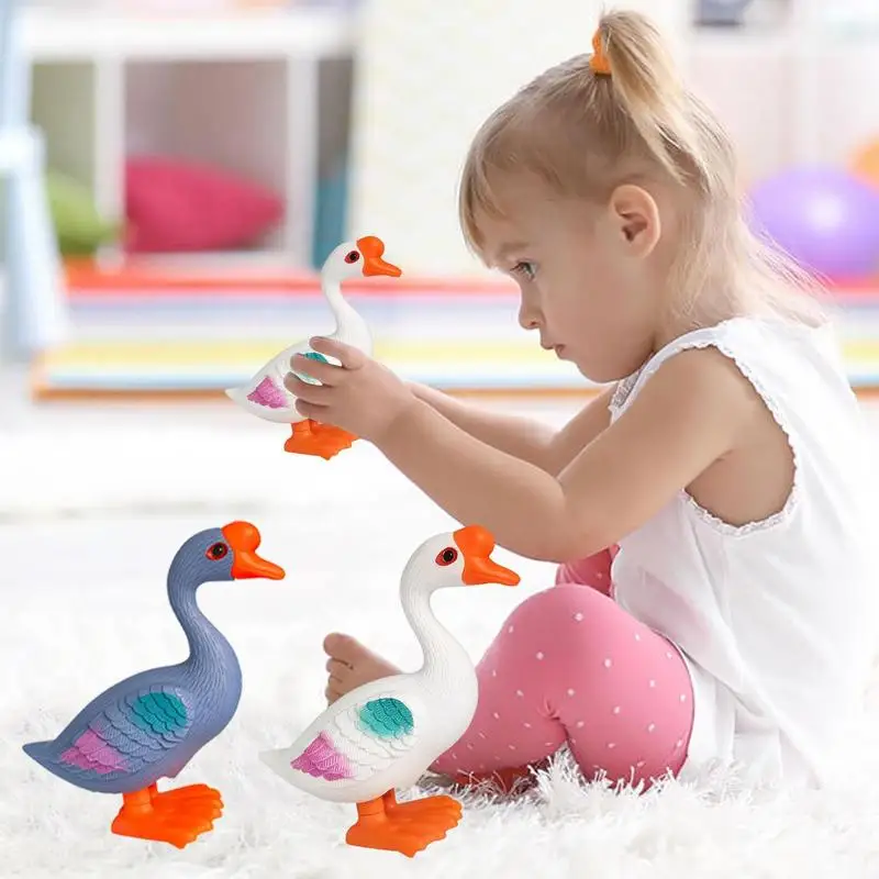 

Big White Geese Wind Up Toys For Kid Clockwork Toy Wind Up Jumping Toy Interactive Training Toy Kids Toddlers Baby Birthday Gift
