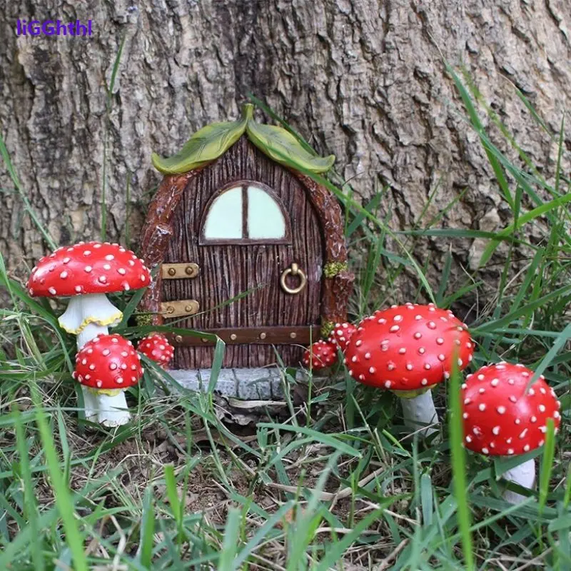 New resin luminous mushroom door and window plugin creative garden garden decoration tree tree hanging ornament
New resin luminous mushroom door and window plugin creative garden garden decoration tree tree hanging ornament
