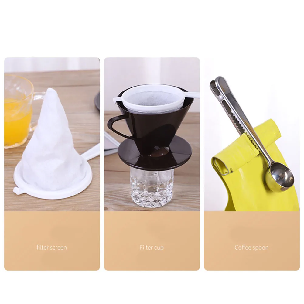 1 Set Coffee Filter Kit Coffee Filter Kit 200 Grams ABS Portable V-shaped Conical Design For Coffee Accessories
1 Set Coffee Filter Kit Coffee Filter Kit 200 Grams ABS Portable V-shaped Conical Design For Coffee Accessories