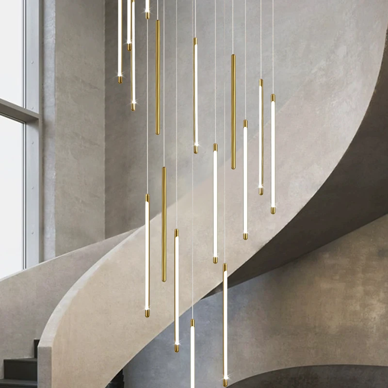 luxury gold hanging chandleiers light pendant led dimmable spiral lighting indoo large vintage copper staircase lamp living room
luxury gold hanging chandleiers light pendant led dimmable spiral lighting indoo large vintage copper staircase lamp living room
