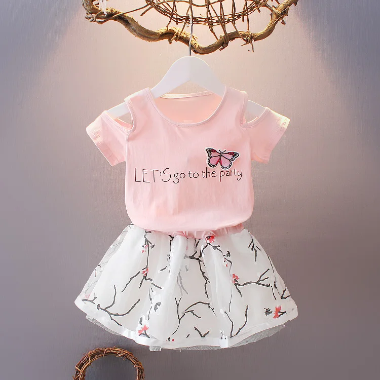 VIDMID Girls cotton skirt suit new short sleeve suit children's T-shirt + skirt summer children's floral suit P6380
VIDMID Girls cotton skirt suit new short sleeve suit children's T-shirt + skirt summer children's floral suit P6380