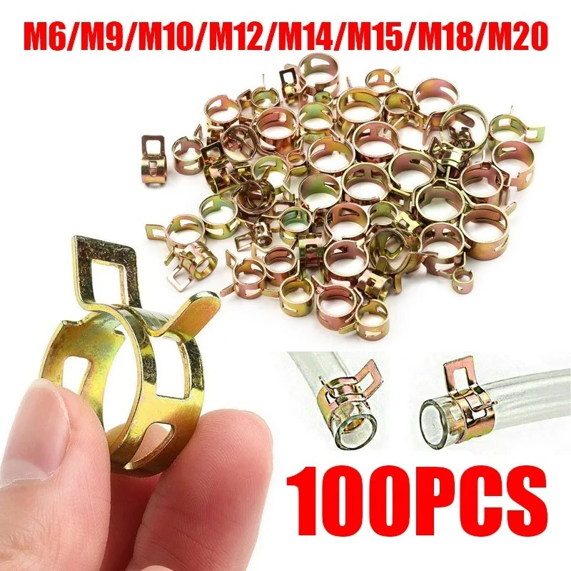 100Pcs/Set 6-20Mm Q673B Vacuum Spring Fuel Oil Water CPU Hose Clip Pipe Tube For Band Clamp Metal Fastener Assortment Kit
100Pcs/Set 6-20Mm Q673B Vacuum Spring Fuel Oil Water CPU Hose Clip Pipe Tube For Band Clamp Metal Fastener Assortment Kit