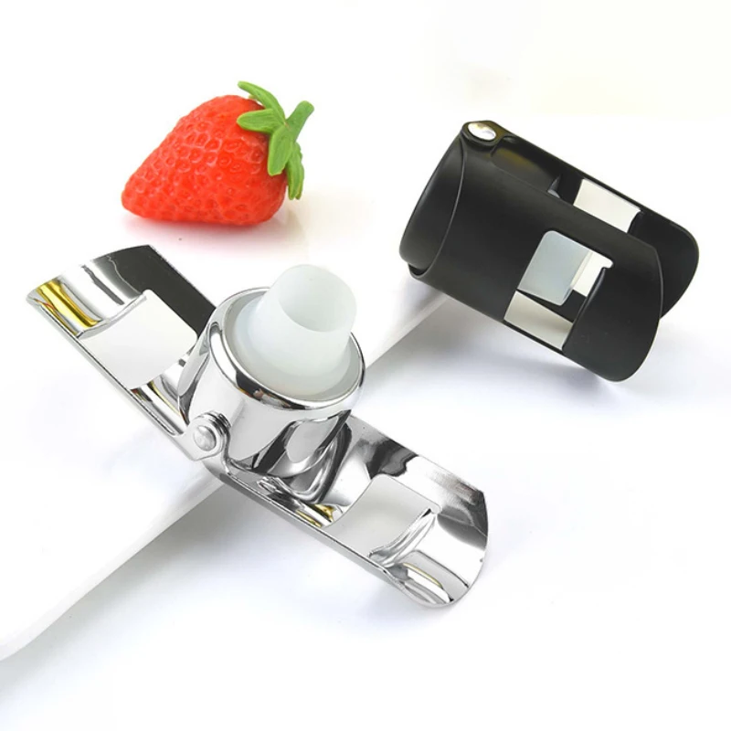 Reusable Silicone Sealed Rubber Plug Stainless Steel Champagne Stopper Bottle Sealer Wine Champagne Saver Plug Kitchen Bar Tools
Reusable Silicone Sealed Rubber Plug Stainless Steel Champagne Stopper Bottle Sealer Wine Champagne Saver Plug Kitchen Bar Tools