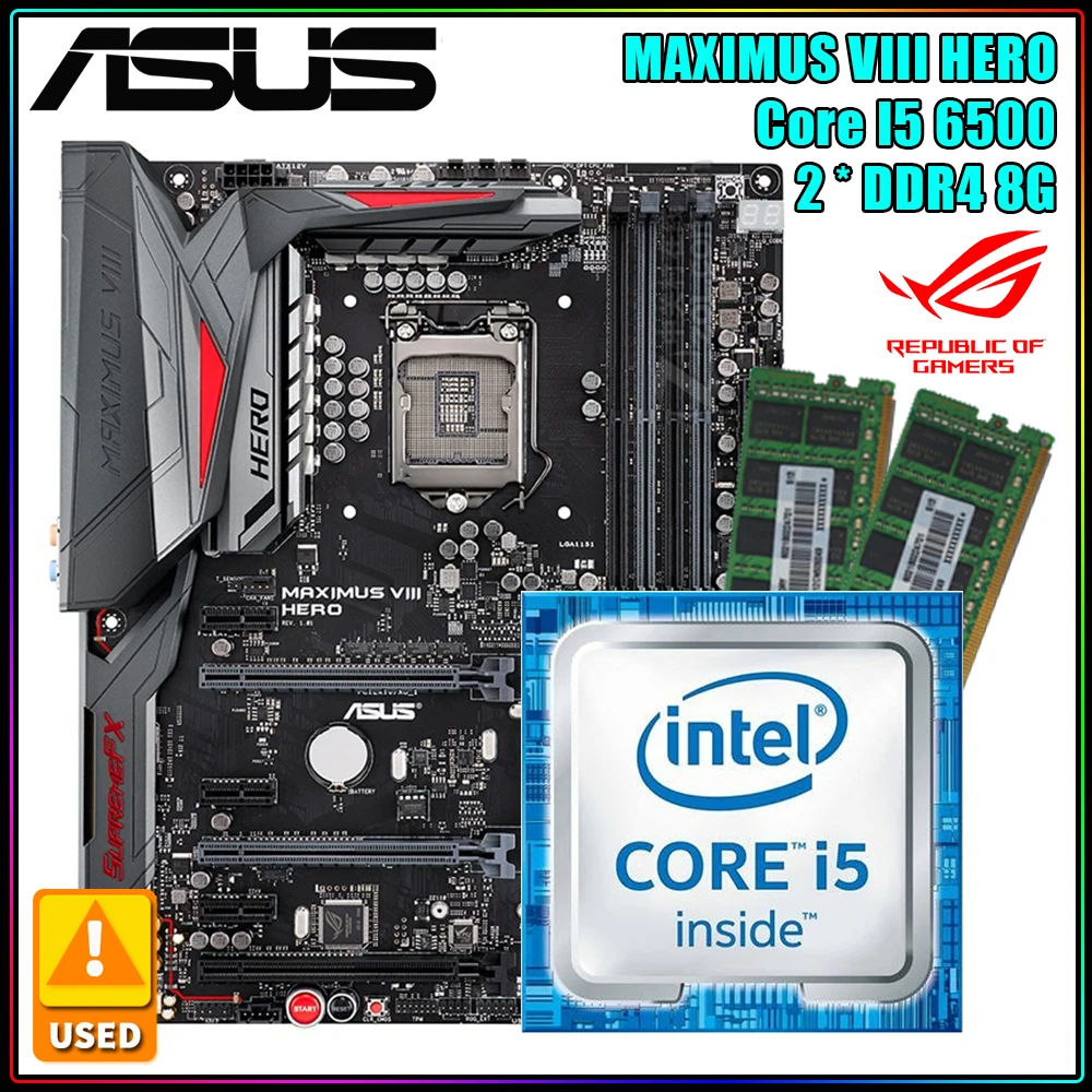 LGA1151 комплект материнской платы ASUS ROG MAXIMUS VIII HERO + Core i5 6500 CPU + 2x DDR4 8G DIMM Intel Z170 чипсет материнская плата ASUS ROG
LGA1151 комплект материнской платы ASUS ROG MAXIMUS VIII HERO + Core i5 6500 CPU + 2x DDR4 8G DIMM Intel Z170 чипсет материнская плата ASUS ROG