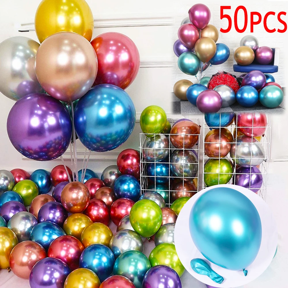 50 Latex Shiny Gold Balloons Party Event Birthday Decorations Valentine's Day, Wedding Confession Decoration Decoration Supplies
50 Latex Shiny Gold Balloons Party Event Birthday Decorations Valentine's Day, Wedding Confession Decoration Decoration Supplies