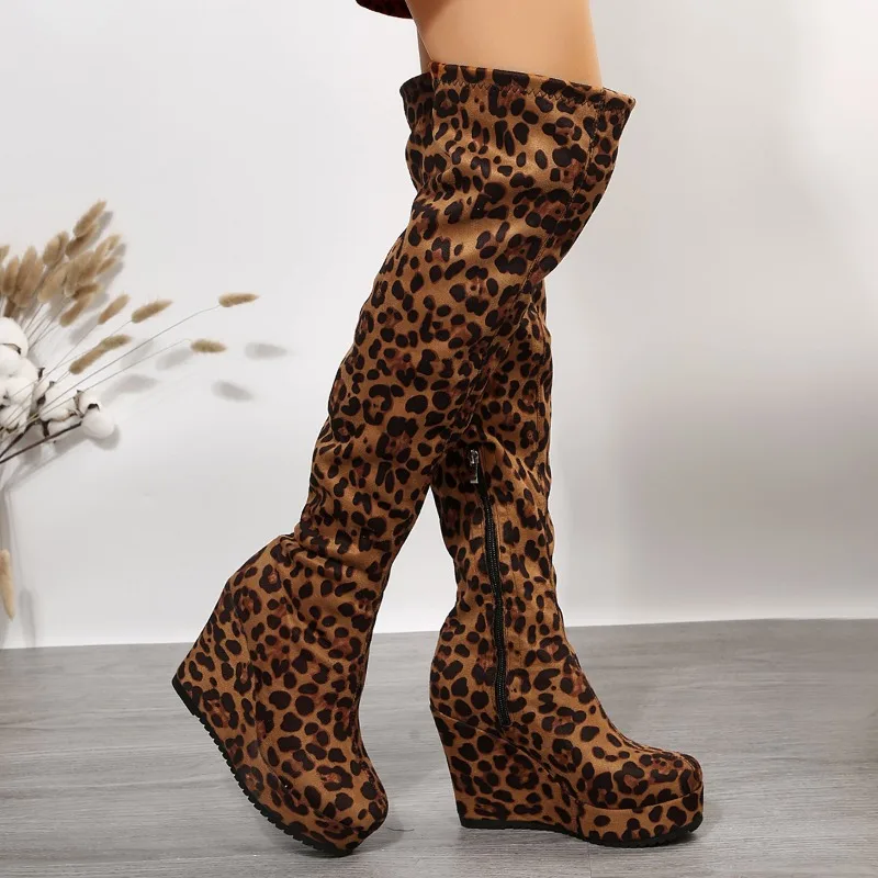 New Pointed Toe Sexy Over The Knee Thigh High Boots Women 2023 New Fashion Shoes Female Leopard Print Women's Boots Zapatos
New Pointed Toe Sexy Over The Knee Thigh High Boots Women 2023 New Fashion Shoes Female Leopard Print Women's Boots Zapatos