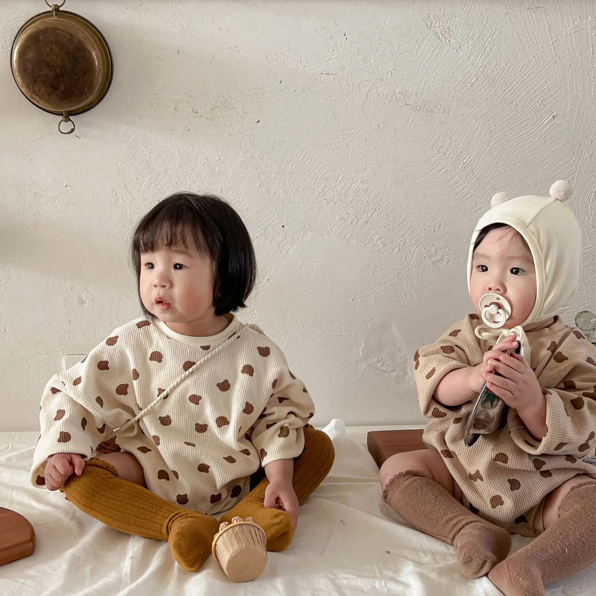 Spring autumn baby unisex bodysuit cartoon bear print toddler girl clothes boys cotton casual one piece
Spring autumn baby unisex bodysuit cartoon bear print toddler girl clothes boys cotton casual one piece