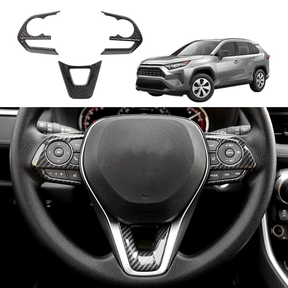 Накладка на руль для Toyota RAV4 2019 2020 2021 2022 
Накладка на руль для Toyota RAV4 2019 2020 2021 2022