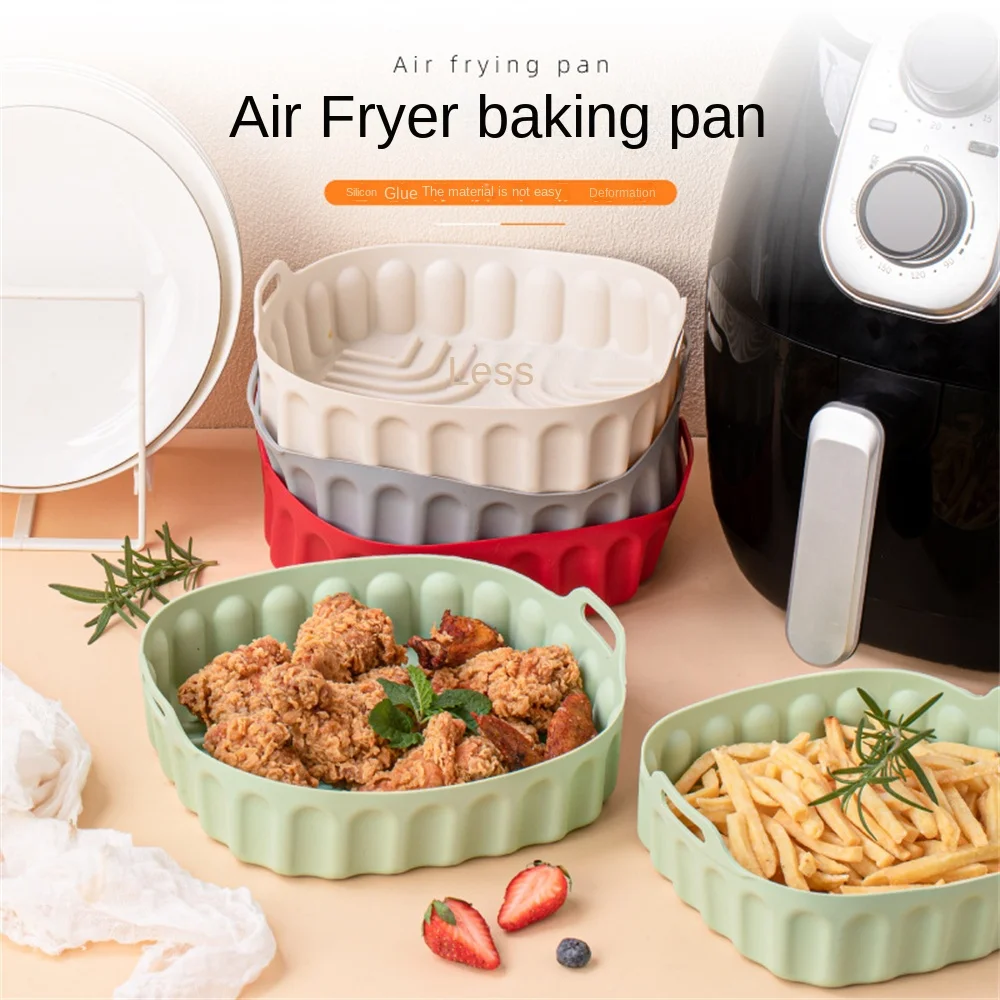Reusable Airfryer Pan Pot Round Corrosion Resistance Stronger Stability Food Grade Prevent Spilling Leakage Baking Tools
Reusable Airfryer Pan Pot Round Corrosion Resistance Stronger Stability Food Grade Prevent Spilling Leakage Baking Tools