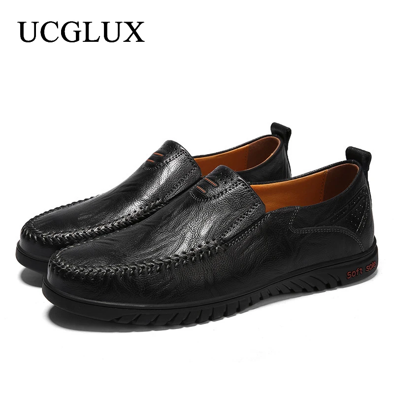 Men's Casual Leather Shoes Italian Style Thick Sole Loafers Men's Plus Size Comfortable Walking Shoes Sapatos Para Hombre
Men's Casual Leather Shoes Italian Style Thick Sole Loafers Men's Plus Size Comfortable Walking Shoes Sapatos Para Hombre