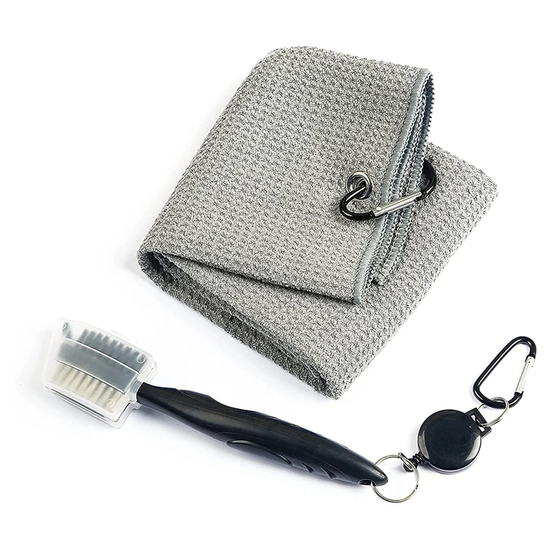 New Golf Towel,Tri-Fold Microfiber Pattern Golf Towels-Golf Accessories For Men - Golf Brush Cleaning Kit 
New Golf Towel,Tri-Fold Microfiber Pattern Golf Towels-Golf Accessories For Men - Golf Brush Cleaning Kit