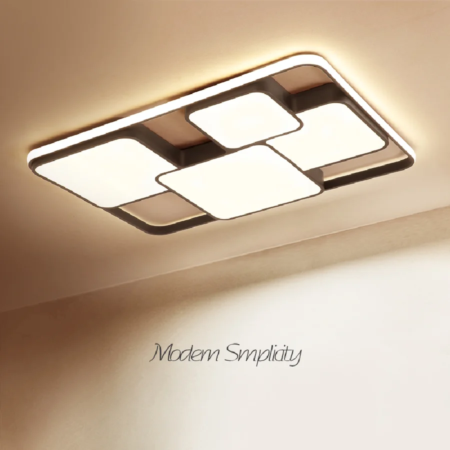 Rectangle modern led ceiling lights for living room bedroom study room white or black 95-265V square ceiling lamp with RC
Rectangle modern led ceiling lights for living room bedroom study room white or black 95-265V square ceiling lamp with RC