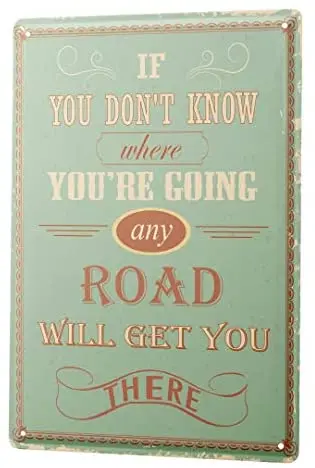 Wall Decoration Home Bedroom Hotel Lounge Metal Plate 12*8 Inch If You Don't Know You're Going Retro Tin Sign Metal Sign Poster
Wall Decoration Home Bedroom Hotel Lounge Metal Plate 12*8 Inch If You Don't Know You're Going Retro Tin Sign Metal Sign Poster