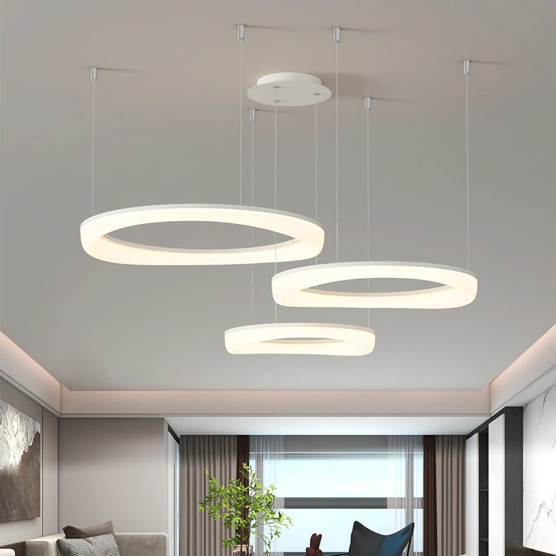 Iron lamp holder plastic lampshade pendant chandelier living room bedroom dining room white modern LED pendant chandeliers
Iron lamp holder plastic lampshade pendant chandelier living room bedroom dining room white modern LED pendant chandeliers