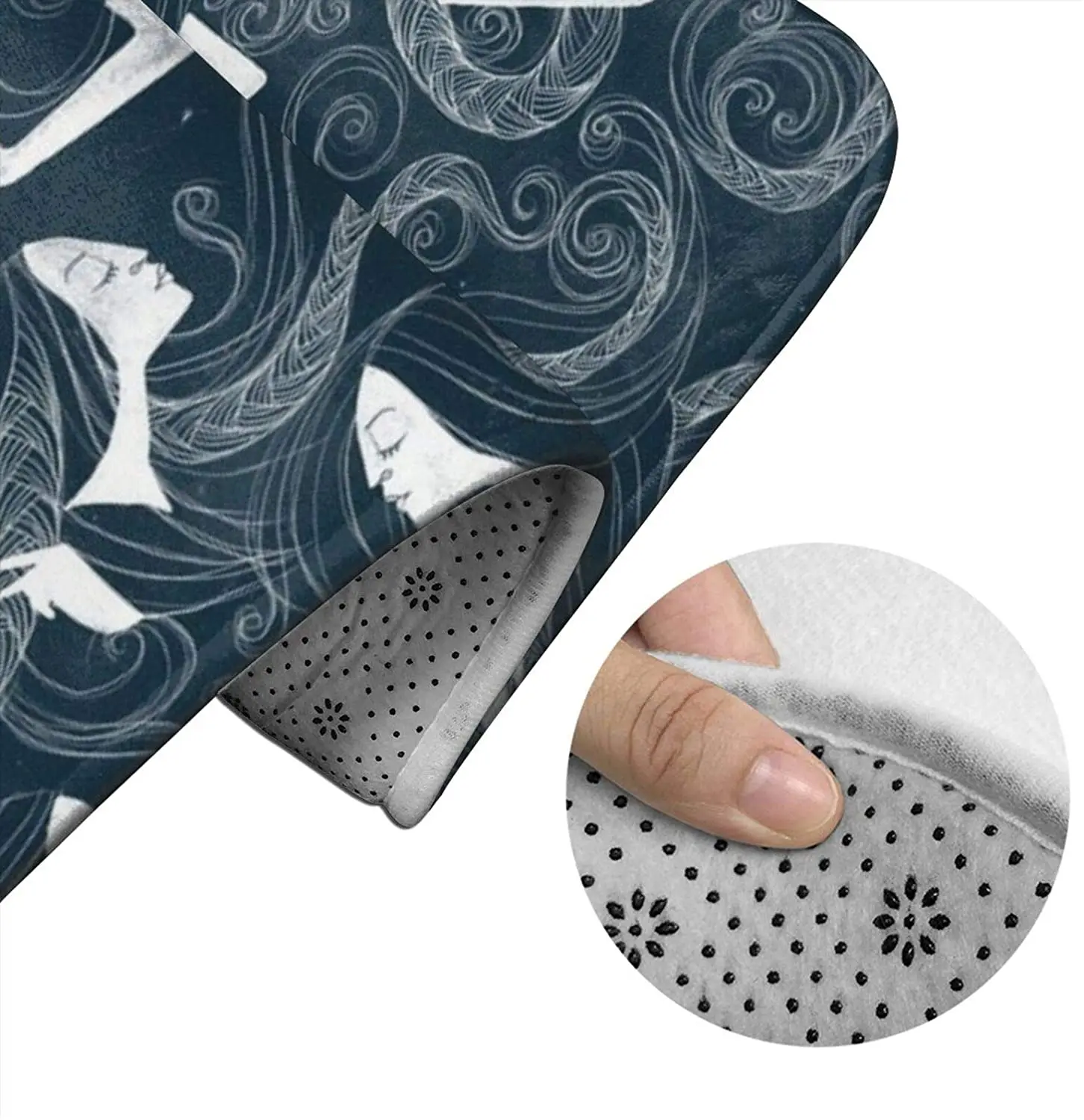 Midnight Braids Bathroom Mat Sets 3 Piece Set Rugs Memory Foam Mat Set Toilet Seat Cover Bath Mat Lid Cover
Midnight Braids Bathroom Mat Sets 3 Piece Set Rugs Memory Foam Mat Set Toilet Seat Cover Bath Mat Lid Cover