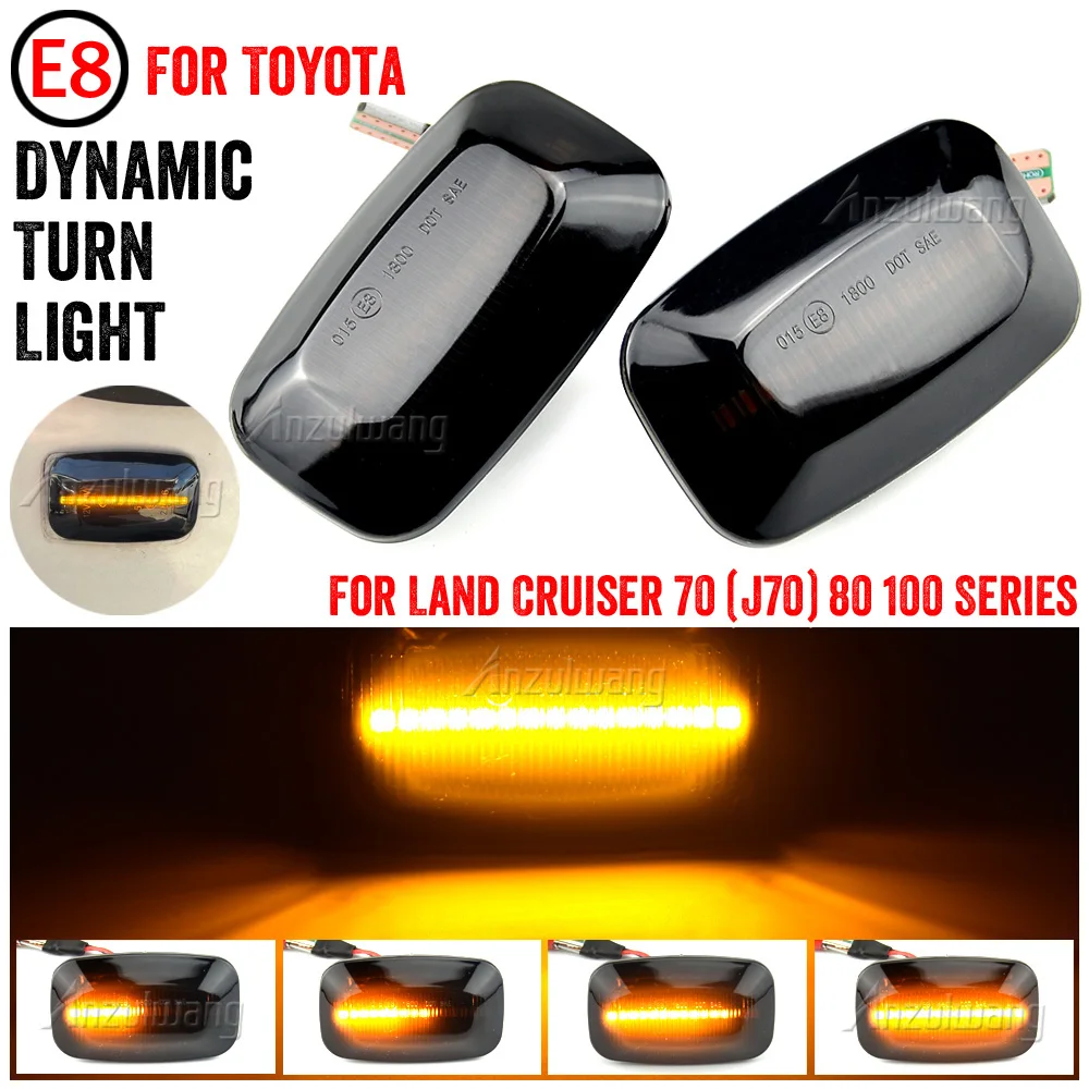 2Pcs Flowing Led Side Marker Turn Signal Lights Indicator Blinker Lamps For Toyota Landcruiser Land Cruiser 70 80 100 Series
2Pcs Flowing Led Side Marker Turn Signal Lights Indicator Blinker Lamps For Toyota Landcruiser Land Cruiser 70 80 100 Series