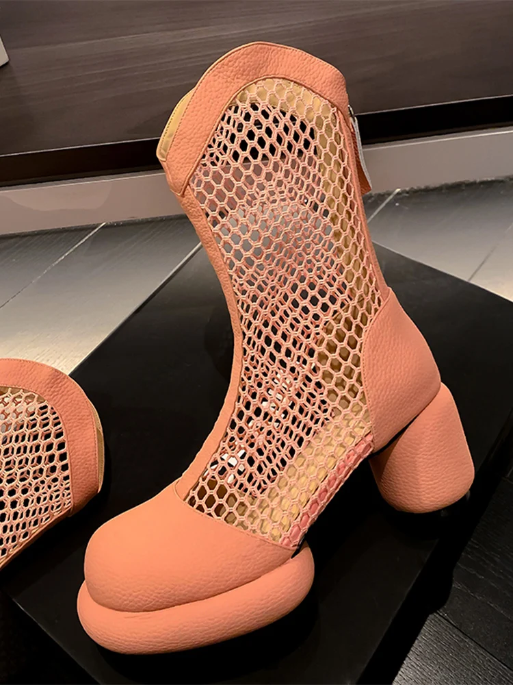 Женские ботильоны на высоком каблуке, сетчатые Крутые ботинки, сандалии, Новинка осени 2022, модная повседневная женская обувь, мотоциклетные...
Женские ботильоны на высоком каблуке, сетчатые Крутые ботинки, сандалии, Новинка осени 2022, модная повседневная женская обувь, мотоциклетные...