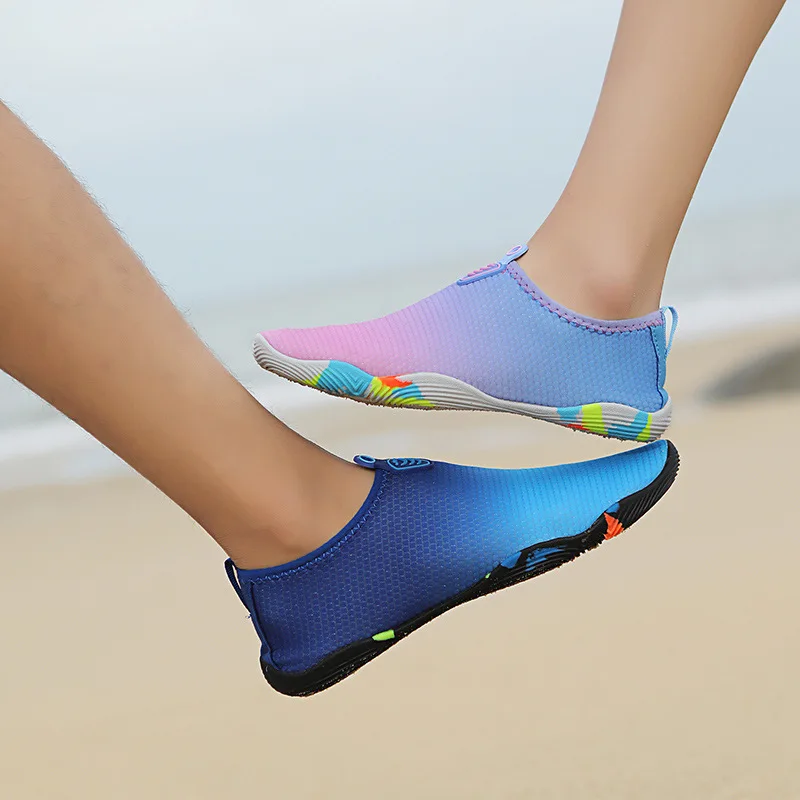 

Adult Beach Snorkeling Shoes Diving Shoes Female Lovers Wading Swimming Shoes Chishuixi Foot Soft Sole Skin Fitting Shoes Male