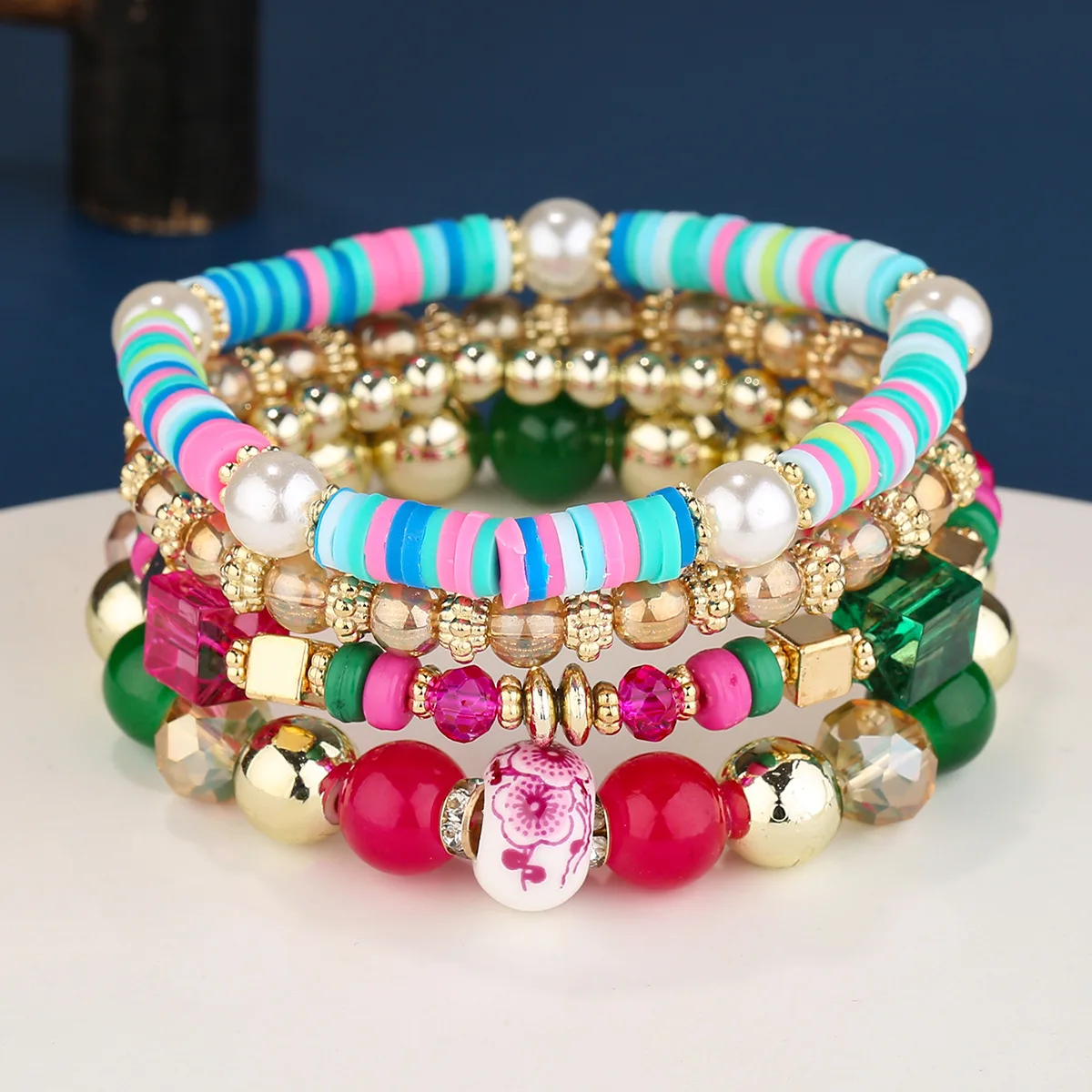 4 Pieces Trendy Designer Bracelet Exquisite Multicolor Beads Bracelets for Women Fine Fashion Luxury Jewelry Accessories
4 Pieces Trendy Designer Bracelet Exquisite Multicolor Beads Bracelets for Women Fine Fashion Luxury Jewelry Accessories