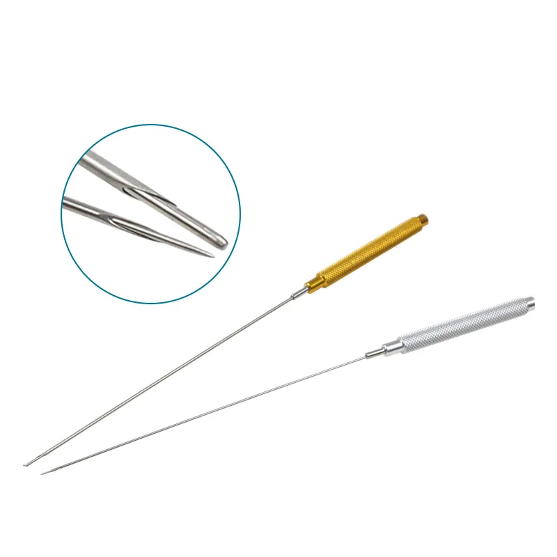 Puncture Guide Needle Facial Tissue Puncture Guide Needle Surgical Instrument Stainless Steel Titanium Alloy 
Puncture Guide Needle Facial Tissue Puncture Guide Needle Surgical Instrument Stainless Steel Titanium Alloy