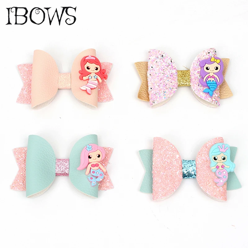 New 3inch Leather Glitter Hair Bows Hair Clips For Girls Hairpin Cartoon Hairgrips Handmade Barrettes for Kids Hair Accessories
New 3inch Leather Glitter Hair Bows Hair Clips For Girls Hairpin Cartoon Hairgrips Handmade Barrettes for Kids Hair Accessories