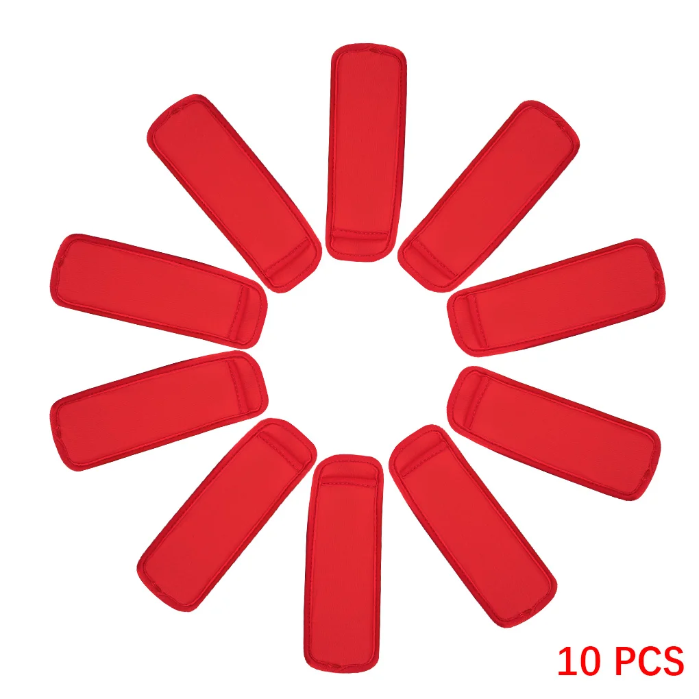 10pcs Reusable Ice Pop Sleeve Holder Portable Neoprene Ice Pop Pouch Freezer Bag Cover, Red
10pcs Reusable Ice Pop Sleeve Holder Portable Neoprene Ice Pop Pouch Freezer Bag Cover, Red