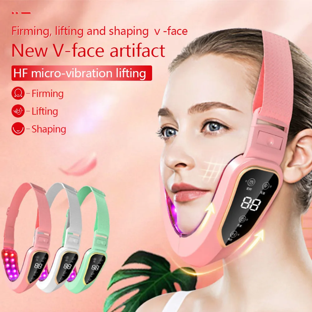 V Face Lifting Device EMS Facial Slimming Massager Double Chin Remover With 12 Gears LED Light Therapy Facial Lift Device
V Face Lifting Device EMS Facial Slimming Massager Double Chin Remover With 12 Gears LED Light Therapy Facial Lift Device