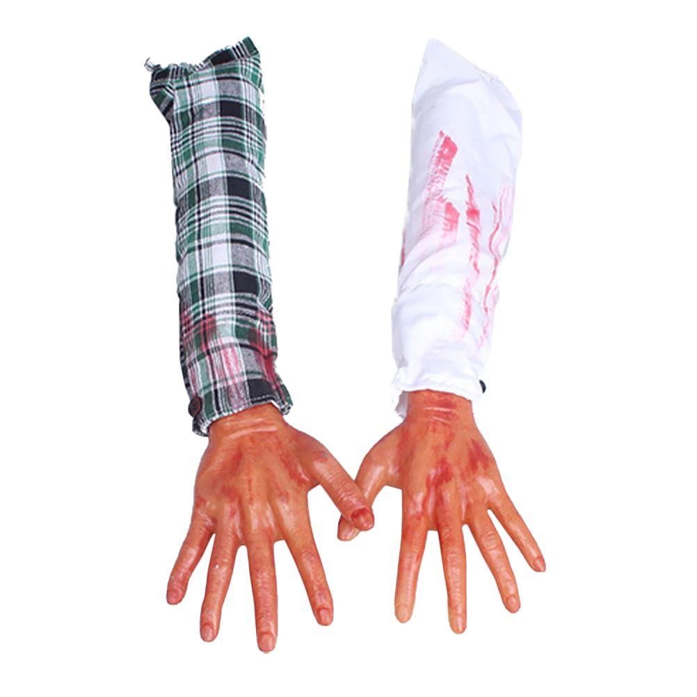 Halloween Blood Props Fake Scary Severed Hand Human Arm Body Parts Prank Party Prop for Haunted House Halloween Decoration
Halloween Blood Props Fake Scary Severed Hand Human Arm Body Parts Prank Party Prop for Haunted House Halloween Decoration