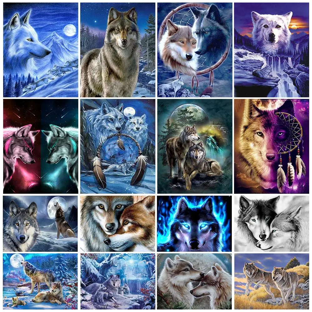 5D DIY Diamond Painting Wolf Diamond Embroidery Moon Landscape Mosaic Animal Cross Stitch Kit Handmade Rhinestones Home Decor
5D DIY Diamond Painting Wolf Diamond Embroidery Moon Landscape Mosaic Animal Cross Stitch Kit Handmade Rhinestones Home Decor