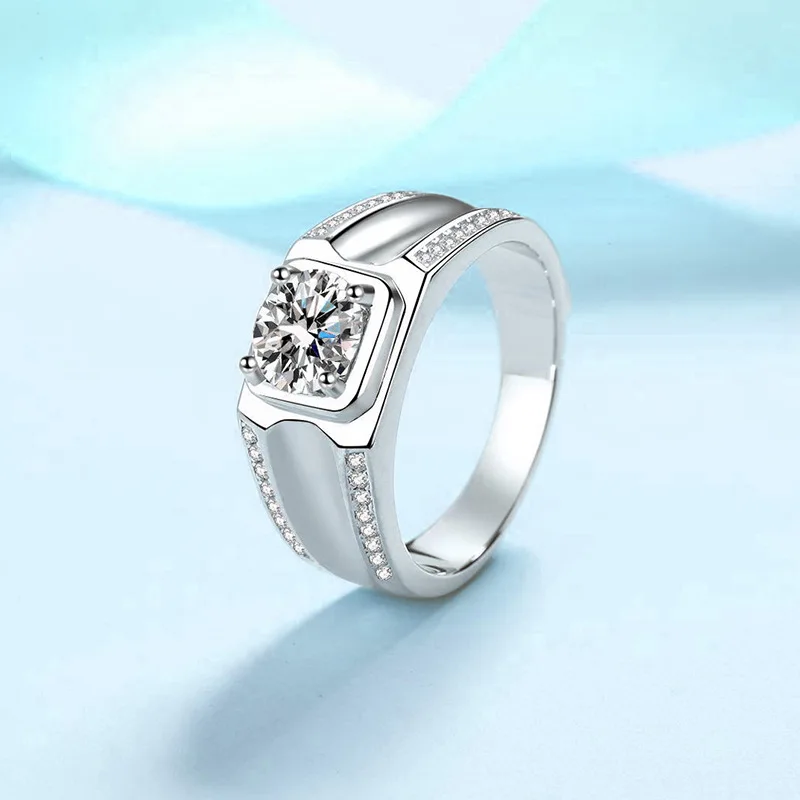 High Quality Real Moissanite Jewelry Luxury Classic Men's Moissanite Ring Male S925 Silver Ring Hot Sale Festive Gift
High Quality Real Moissanite Jewelry Luxury Classic Men's Moissanite Ring Male S925 Silver Ring Hot Sale Festive Gift