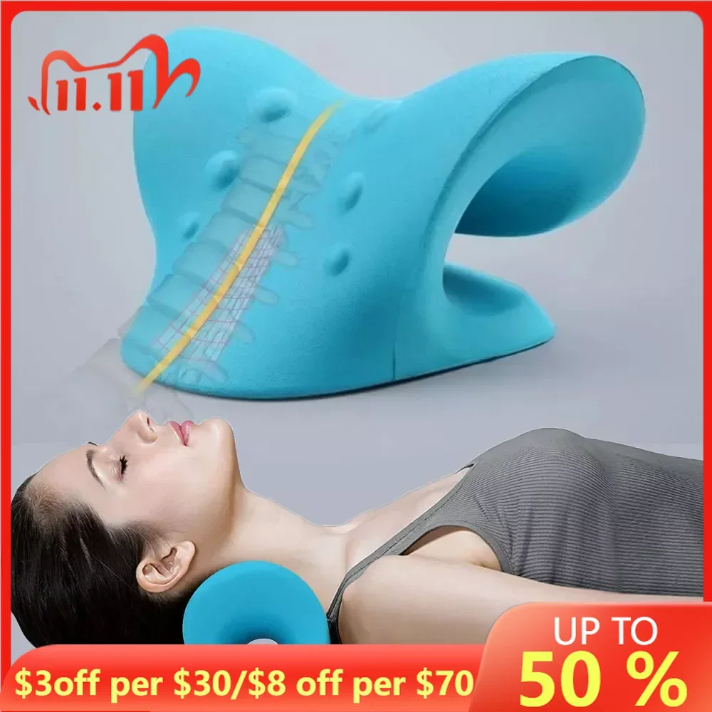 Neck Shoulder Stretcher Relaxer Cervical Chiropractic Traction Device Pillow for Pain Relief Cervical Spine Alignment Gift
Neck Shoulder Stretcher Relaxer Cervical Chiropractic Traction Device Pillow for Pain Relief Cervical Spine Alignment Gift