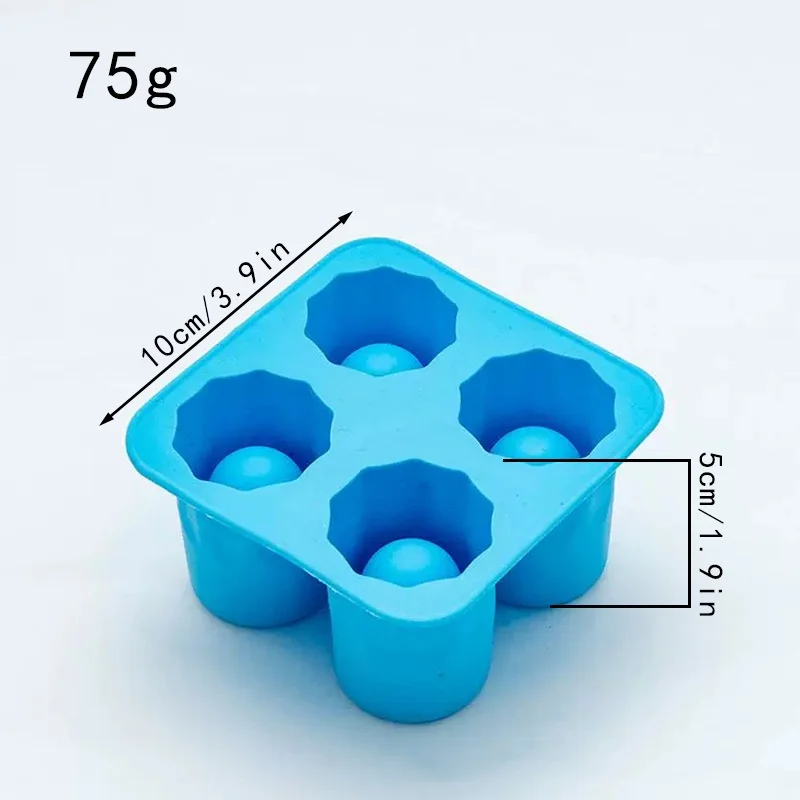 Силиконовая форма для льда 4 чашки 
Силиконовая форма для льда 4 чашки