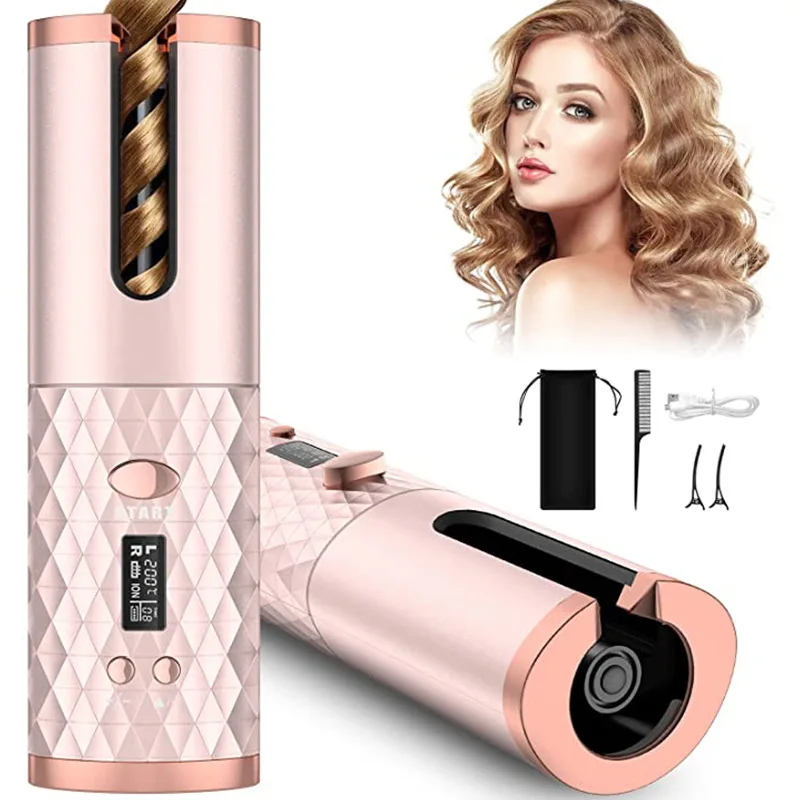 Automatic Hair Curler USB Charge Hair Curling Iron Curls Waves Hair Styling Tools Cordless Ceramic Curly Rotating Styler Women
Automatic Hair Curler USB Charge Hair Curling Iron Curls Waves Hair Styling Tools Cordless Ceramic Curly Rotating Styler Women