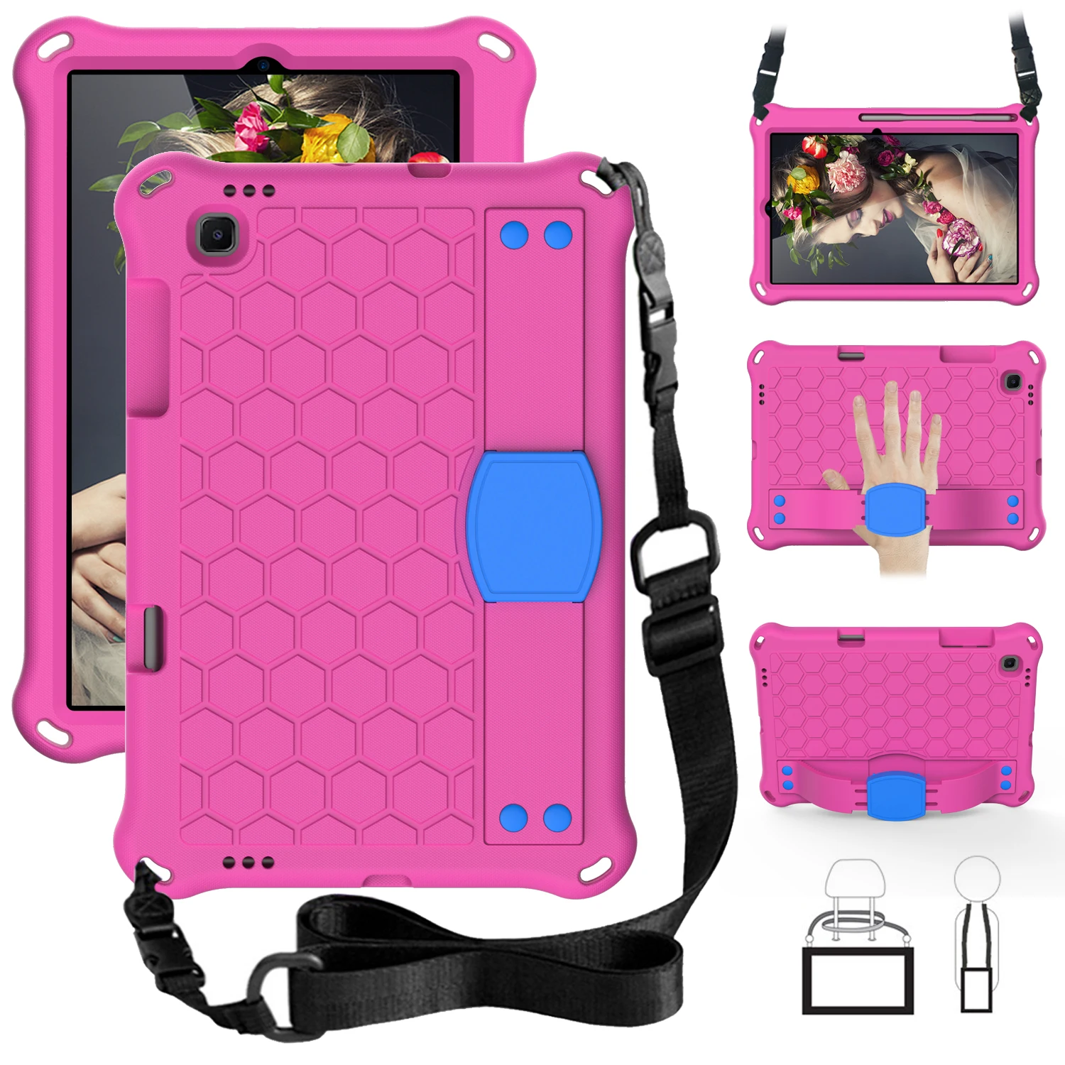 For Samsung Galaxy Tab S6 Lite 10.4 2022 SM-P613 P619 Honeycomb kids Safe EVA Case S6 Lite 2020 SM-P610 P615 Stand Cover
For Samsung Galaxy Tab S6 Lite 10.4 2022 SM-P613 P619 Honeycomb kids Safe EVA Case S6 Lite 2020 SM-P610 P615 Stand Cover