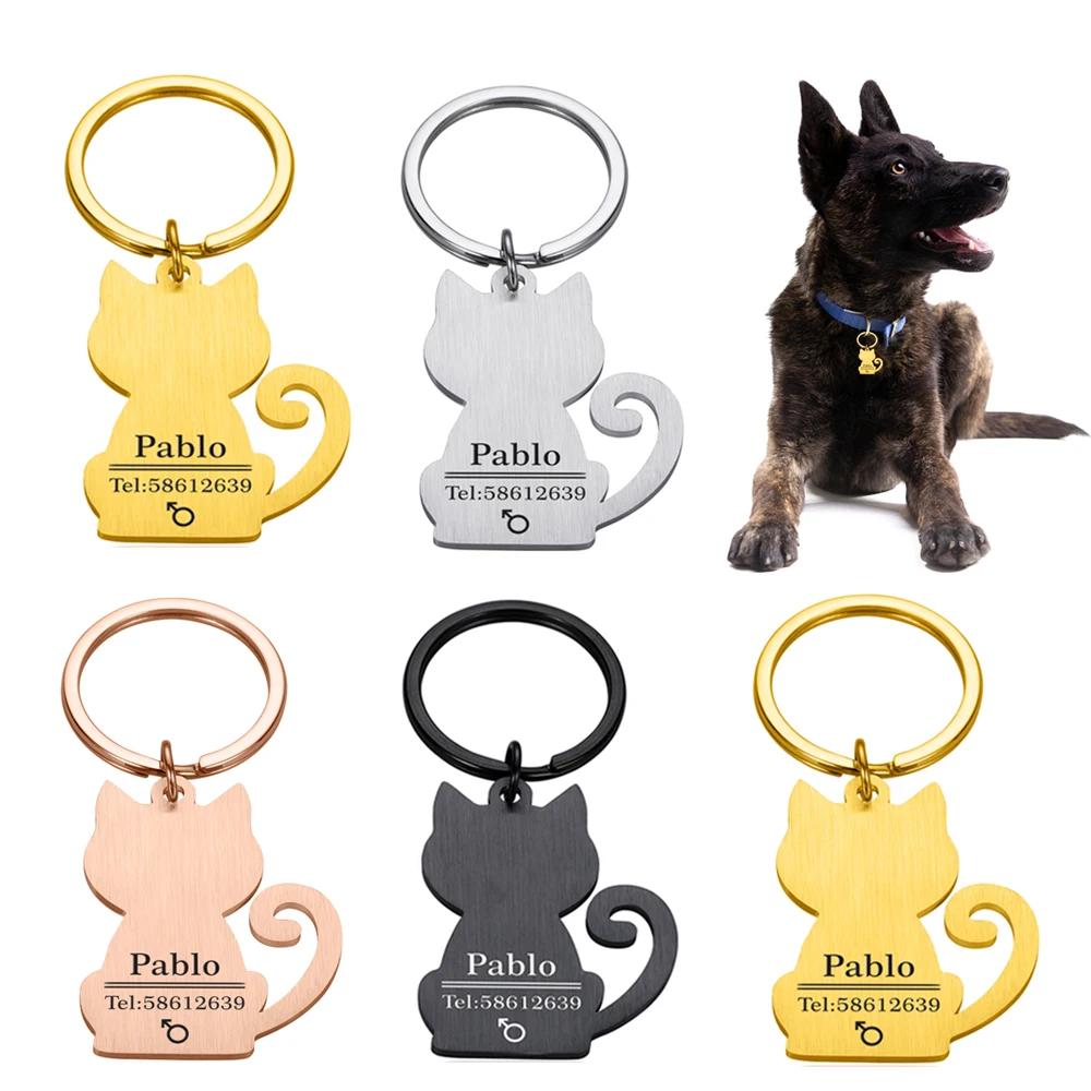 Personalized Engraving Pet Cat Name Tags Customized Dog ID Tag Collar Accessories Nameplate Anti-lost Pendant Metal Keyring
Personalized Engraving Pet Cat Name Tags Customized Dog ID Tag Collar Accessories Nameplate Anti-lost Pendant Metal Keyring