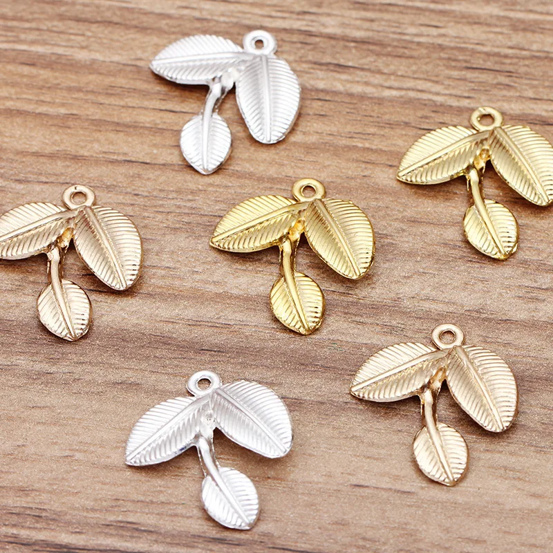 SEA MEW 50 PCS 23*26mm Fashion Metal Alloy Gold/ Color Silver Color Leaves Pendant Connectors Charm For Jewelry Making
SEA MEW 50 PCS 23*26mm Fashion Metal Alloy Gold/ Color Silver Color Leaves Pendant Connectors Charm For Jewelry Making