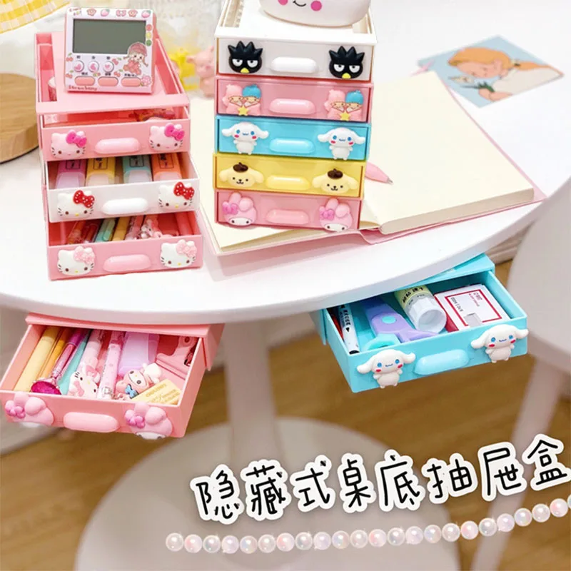 Anime Kawaii SanrioKuromi Melody Cinnamoroll Under Desk Drawer Adhesive Storage Box Hidden Sorting Box Jewelry Organizer Box
Anime Kawaii SanrioKuromi Melody Cinnamoroll Under Desk Drawer Adhesive Storage Box Hidden Sorting Box Jewelry Organizer Box