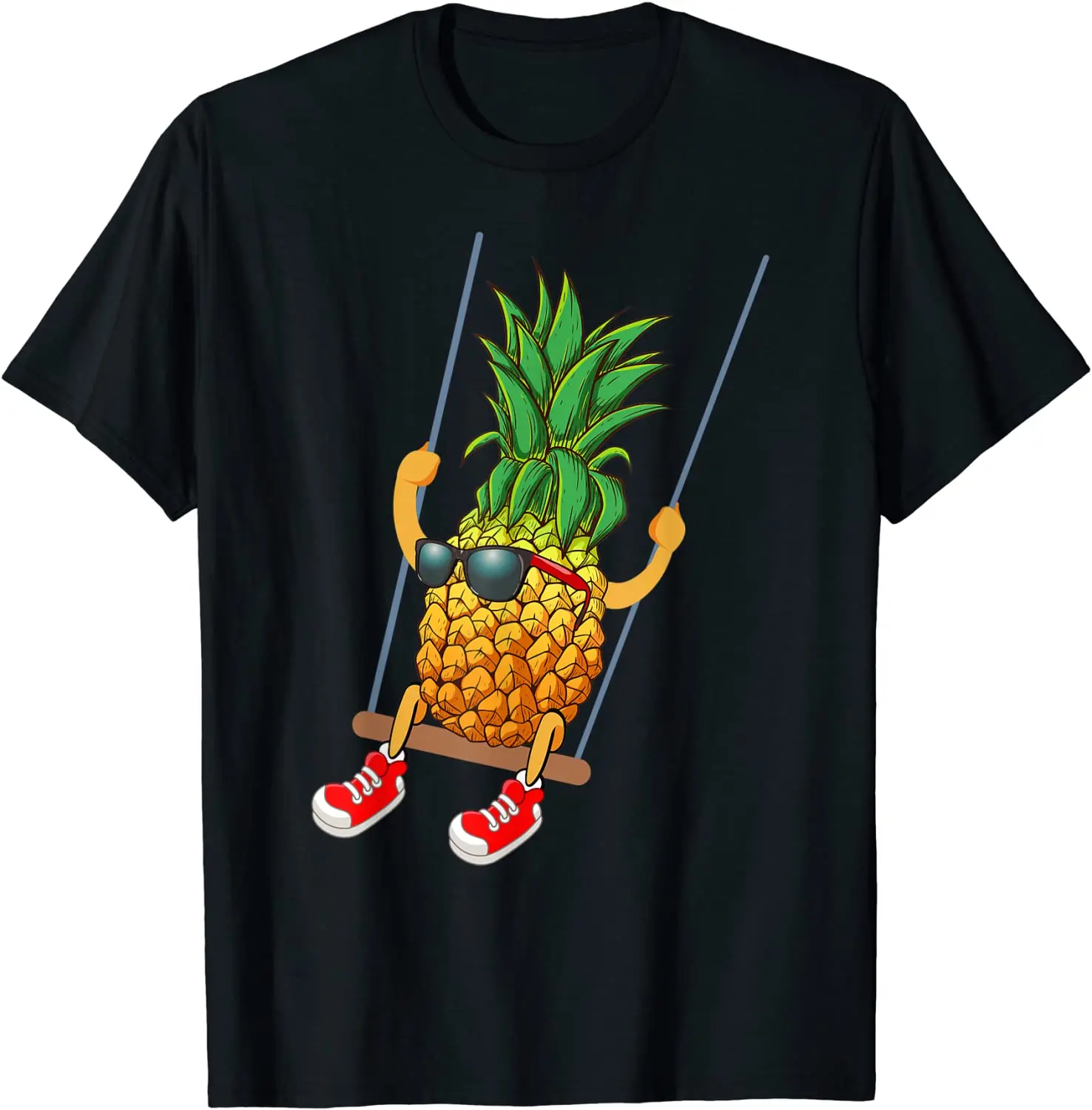 Funny Swinging Pineapple Swinger T-Shirt Four Seasons Daily Cotton Mens T Shirts Tees Shirt Streetwear
Funny Swinging Pineapple Swinger T-Shirt Four Seasons Daily Cotton Mens T Shirts Tees Shirt Streetwear