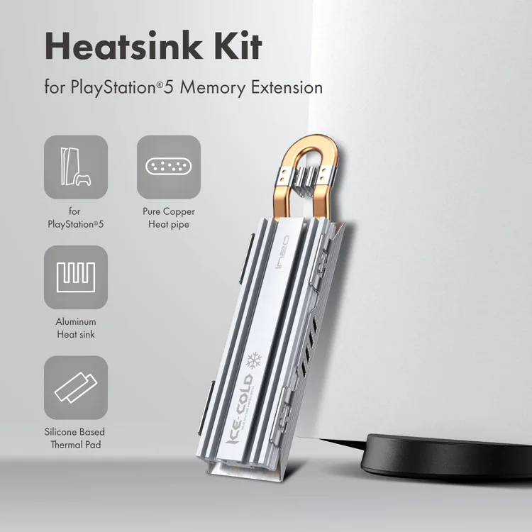For PS5 NVMe Solid State Drive Radiator with Dust Cover M.2 SSD Heatsink Heat Dissipation Cooling Cooler Double-sided silicone
For PS5 NVMe Solid State Drive Radiator with Dust Cover M.2 SSD Heatsink Heat Dissipation Cooling Cooler Double-sided silicone