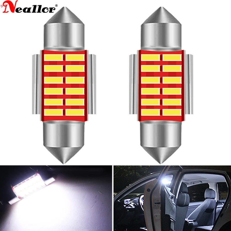 2x C10W C5W LED Canbus Festoon 31 мм 36 мм 39 мм 42 мм для автомобильной лампы, лампа для чтения в салоне, лампа для номерного знака, белый диод без ошибок
2x C10W C5W LED Canbus Festoon 31 мм 36 мм 39 мм 42 мм для автомобильной лампы, лампа для чтения в салоне, лампа для номерного знака, белый диод без ошибок