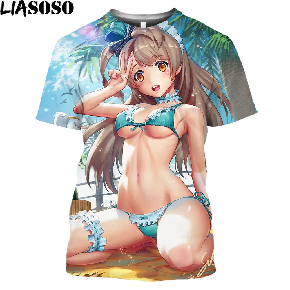 LIASOSO Girls Bikini T-shirts Women Men 3D Print Sexy Female Cartoon Figure T Shirt Hentai Anime Shirt Beach Harajuku Clothes
LIASOSO Girls Bikini T-shirts Women Men 3D Print Sexy Female Cartoon Figure T Shirt Hentai Anime Shirt Beach Harajuku Clothes