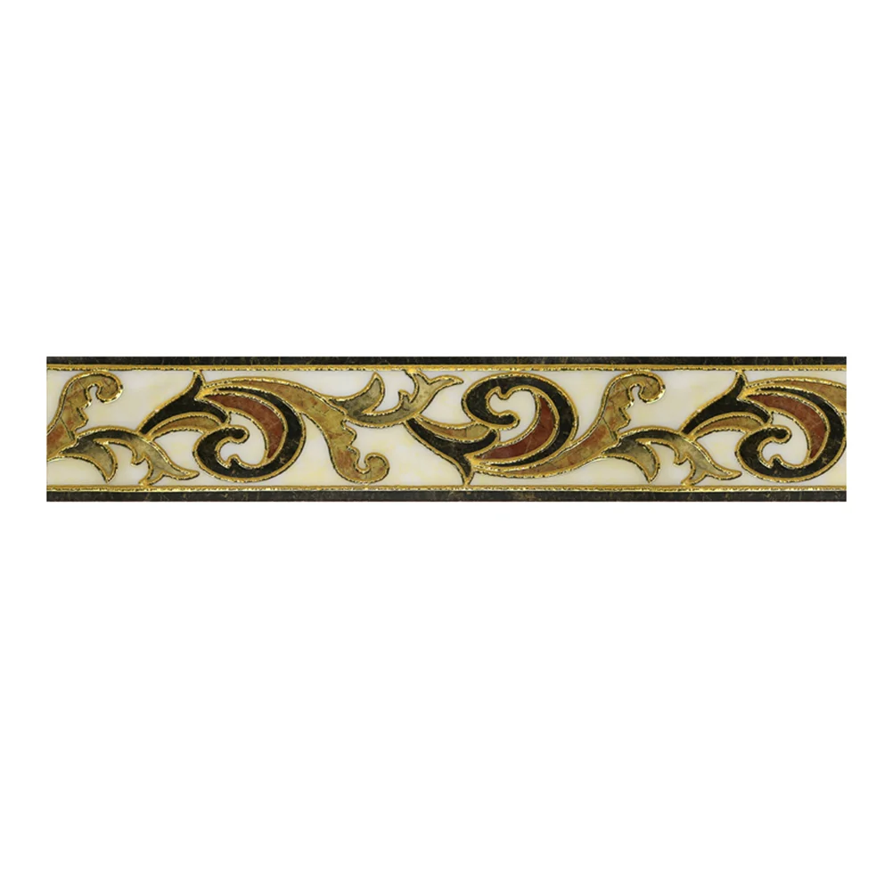European Wallpaper Border Sticker Gold-plated Simulation Tiles Waist Wall Sticker Adhesive Wallpaper
European Wallpaper Border Sticker Gold-plated Simulation Tiles Waist Wall Sticker Adhesive Wallpaper