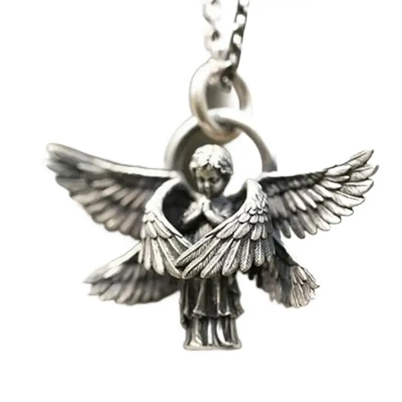 Angel Necklace Pendant Angel Pendant Necklace Angel Wings Amulet Angel Wings Amulet Handmade Seraphim Pray Pendant Long Chain
Angel Necklace Pendant Angel Pendant Necklace Angel Wings Amulet Angel Wings Amulet Handmade Seraphim Pray Pendant Long Chain