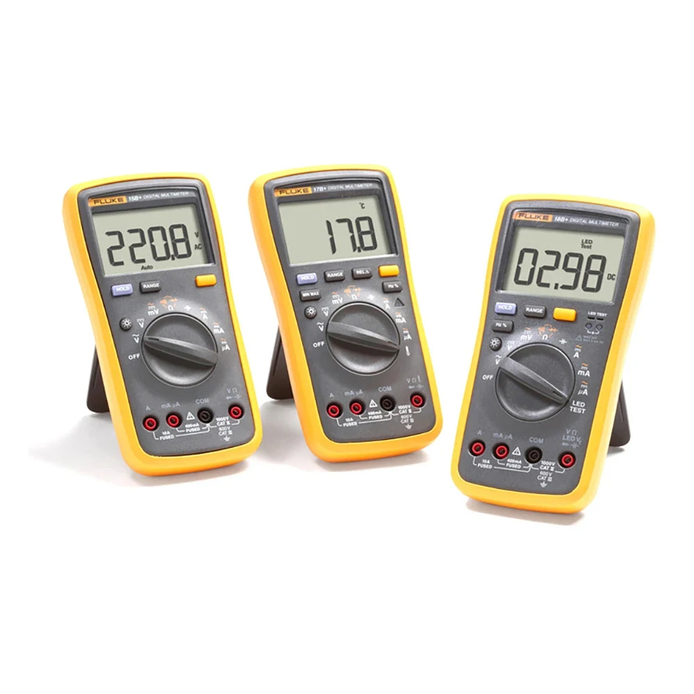 Fluke 101 15B 17B Multimeter 1000V AC DC Voltmeter Ammeter Professional Electrical Tester Digital Display Meter
Fluke 101 15B 17B Multimeter 1000V AC DC Voltmeter Ammeter Professional Electrical Tester Digital Display Meter