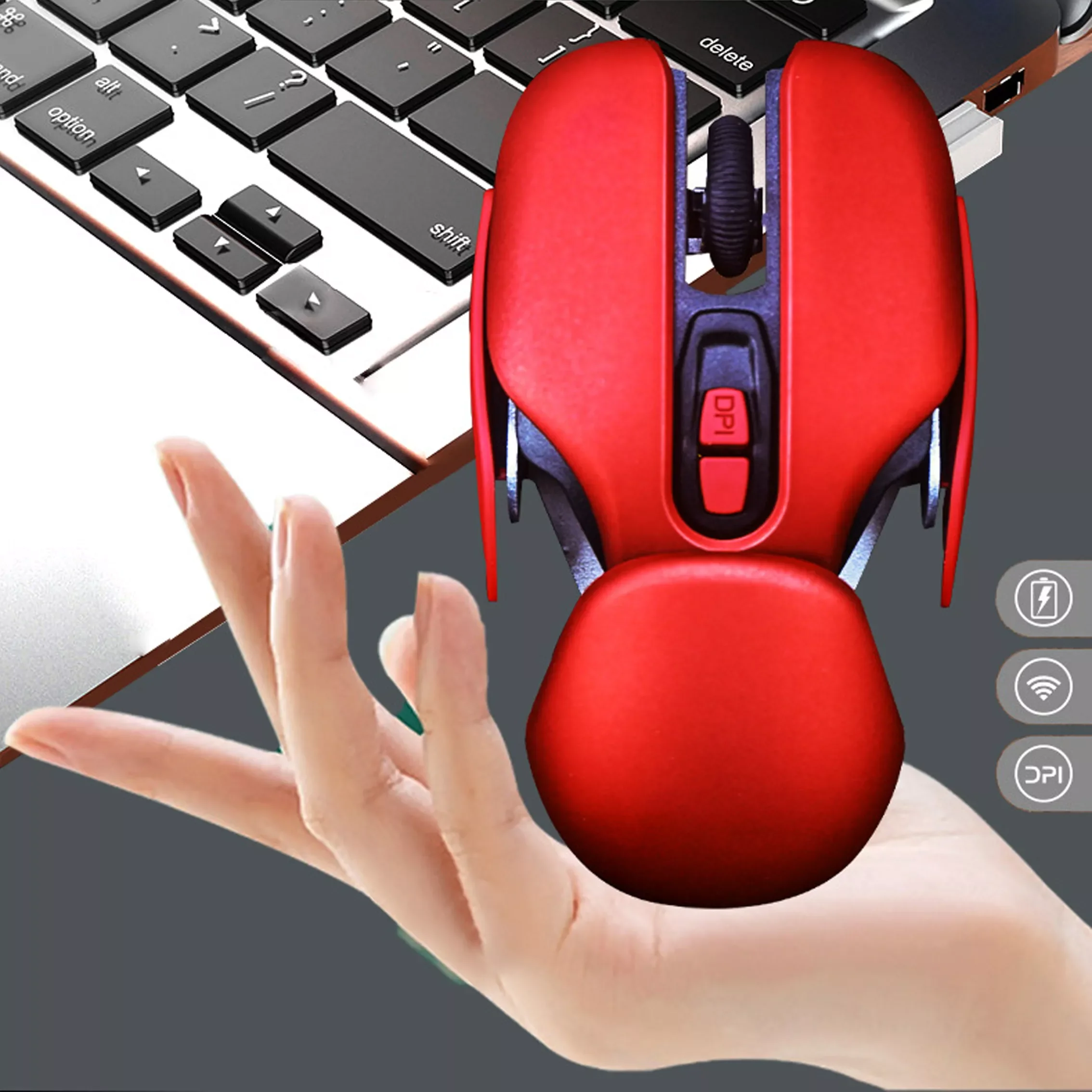 New USB Wireless Mouse Rechargeable Ergonomic Mouse 1600DPI 2.4Ghz Optical Mice 5 Buttons Big Hands Creative Gaming Mause For PC
New USB Wireless Mouse Rechargeable Ergonomic Mouse 1600DPI 2.4Ghz Optical Mice 5 Buttons Big Hands Creative Gaming Mause For PC